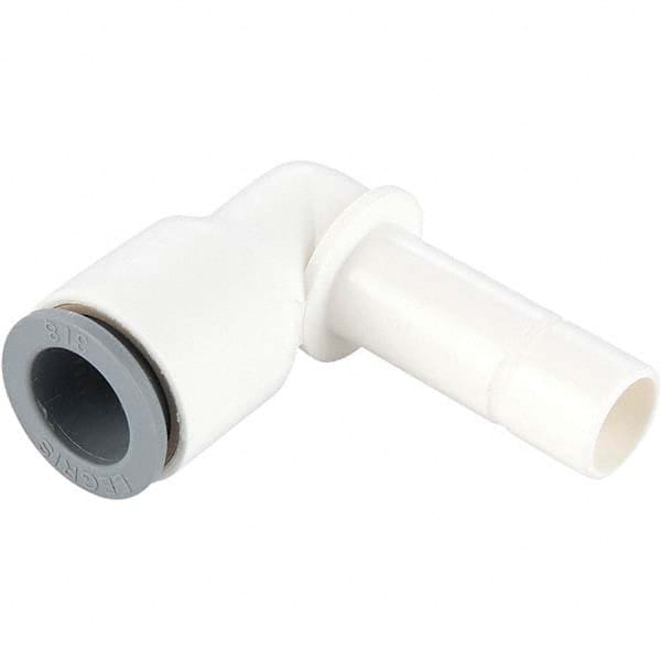Parker - Plastic Push-To-Connect Tube Fittings Type: Plug-In Elbow Tube Outside Diameter (Inch): 1/4 x 3/8 - Apex Tool & Supply
