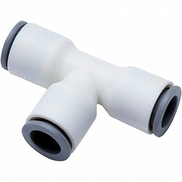 Parker - Plastic Push-To-Connect Tube Fittings Type: Union Tee Tube Outside Diameter (Inch): 1/2x3/8 - Apex Tool & Supply