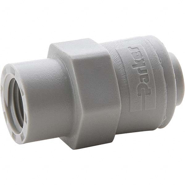 Parker - Plastic Push-To-Connect Tube Fittings Type: Female Connector Tube Outside Diameter (Inch): 5/16 x 1/4 - Apex Tool & Supply
