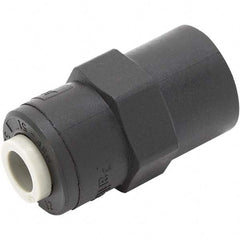 Parker - Plastic Push-To-Connect Tube Fittings Type: Female Connector Tube Outside Diameter (Inch): 1/4 x 1/8 - Apex Tool & Supply