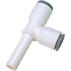 Parker - Plastic Push-To-Connect Tube Fittings Type: Plug-In Run Tee Tube Outside Diameter (Inch): 3/8 x 3/8 - Apex Tool & Supply