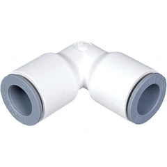 Parker - Plastic Push-To-Connect Tube Fittings Type: Union Elbow Tube Outside Diameter (Inch): 3/8 x 1/2 - Apex Tool & Supply