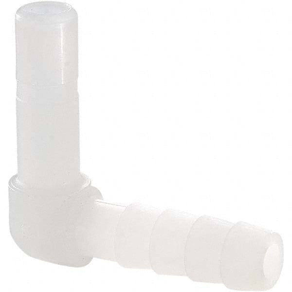 Parker - Plastic Push-To-Connect Tube Fittings Type: Tube Elbow Barb Connector Tube Outside Diameter (Inch): 3/8x1/4 - Apex Tool & Supply
