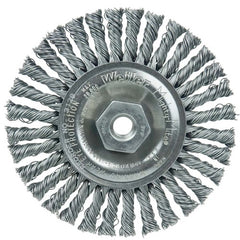Mini Roughneck 4″ Stringer Bead Wheel, .020″ Steel Fill, 3/8″-24 UNF Nut - Apex Tool & Supply