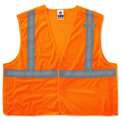 8215BA XS Orange Breakaway Mesh Vest Type R Class 2 Economy - Apex Tool & Supply