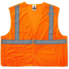 8215BA S/M Orange Breakaway Mesh Vest Type R Class 2 Economy - Apex Tool & Supply