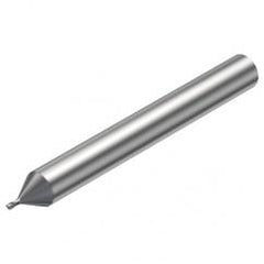 R216.32-00630-AE06G 1620 0.6mm 2 FL Solid Carbide End Mill - Corner Radius w/Cylindrical Shank - Apex Tool & Supply