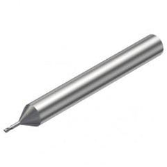R216.32-01030-AJ10G 1620 1mm 2 FL Solid Carbide End Mill - Corner Radius w/Cylindrical Shank - Apex Tool & Supply