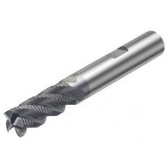 R216.34-16040-BC32K 1640 16mm 4 FL Solid Carbide End Mill - Corner chamfer w/Weldon Shank - Apex Tool & Supply