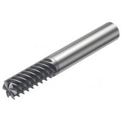 R215.36-06060-AC13L 1620 6mm 6 FL Solid Carbide End Mill - Corner Radius w/Cylindrical Shank - Apex Tool & Supply