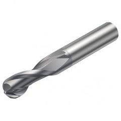 R216.42-08030-AC16G 1610 8mm 2 FL Solid Carbide Ball Nose End Mill w/Cylindrical Shank - Apex Tool & Supply