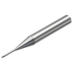R216.42-00630-AJ06G 1620 0.6mm 2 FL Solid Carbide Ball Nose End Mill w/Cylindrical Shank - Apex Tool & Supply