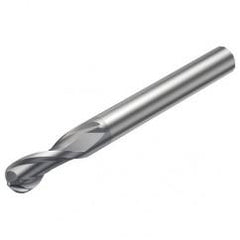 R216.42-06030-AK10G 1610 6mm 2 FL Solid Carbide Ball Nose End Mill w/Cylindrical Shank - Apex Tool & Supply