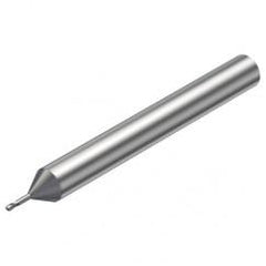 R216.42-00630-AO06G 1620 0.6mm 2 FL Solid Carbide Ball Nose End Mill w/Cylindrical Shank - Apex Tool & Supply