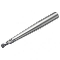 R216.42-06030-AP06G 1620 6mm 2 FL Solid Carbide Ball Nose End Mill w/Cylindrical Shank - Apex Tool & Supply
