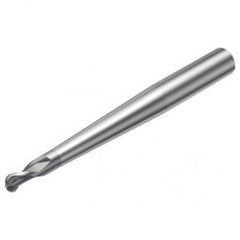 R216.42-10030-AP10G 1620 10mm 2 FL Solid Carbide Ball Nose End Mill w/Cylindrical Shank - Apex Tool & Supply