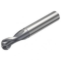 R216.42-08030-AI08G 1620 8mm 2 FL Solid Carbide Ball Nose End Mill w/Cylindrical Shank - Apex Tool & Supply