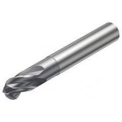 R216.44-12030-AI12G 1610 12mm 4 FL Solid Carbide Ball Nose End Mill w/Cylindrical Shank - Apex Tool & Supply
