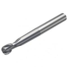 R216.62-06030-AO07G 1610 6mm 2 FL Solid Carbide Ball Nose End Mill spherical design w/Cylindrical Shank - Apex Tool & Supply