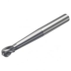 R216.64-06030-AO07G 1610 6mm 4 FL Solid Carbide Ball Nose End Mill spherical design w/Cylindrical Shank - Apex Tool & Supply