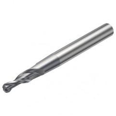R216.53-04040RAL40G 1620 4mm 3 FL Solid Carbide Conical Ball Nose End Mill w/Cylindrical Shank - Apex Tool & Supply