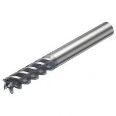 RA216.24-1650AAK12P 1620 6.35mm 4 FL Solid Carbide End Mill - Corner Radius w/Cylindrical Shank - Apex Tool & Supply