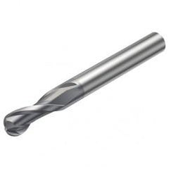 RA216.42-0830-AK04G 1610 3.175mm 2 FL Solid Carbide Ball Nose End Mill w/Cylindrical Shank - Apex Tool & Supply