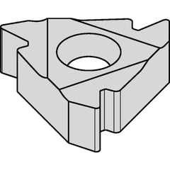 Laydown Threading Inserts; Insert Size Code: 6; Manufacturer Grade: KC5025; Threads Per Inch: 20.00 to 48.00; Thread Type: Partial Profile 60 ™; Pitch (mm): 1.25; Insert Hand: Right Hand; Thickness (mm): 1.71; Included Angle: 60; Series: LT Threading; Ins