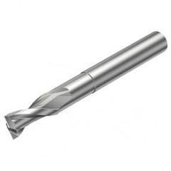 2P120-0400-NC H10F 4mm FL Straight Center Cut w/Cylindrical with Neck Shank - Apex Tool & Supply