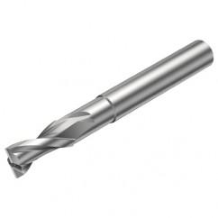 2P122-0200-NC H10F 2mm FL Straight Center Cut w/Cylindrical with Neck Shank - Apex Tool & Supply