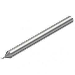 2P211-0040-PC 1620 0.4mm FL Straight Center Cut w/Cylindrical with Neck Shank - Apex Tool & Supply
