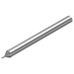 2P211-0040-PC 1620 0.4mm FL Straight Center Cut w/Cylindrical with Neck Shank - Apex Tool & Supply