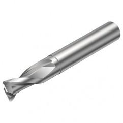 2S220-0400-030-NC H10F 4mm FL Straight Corner Radius Center Cut w/Cylindrical with Neck Shank - Apex Tool & Supply