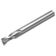 2S221-0400-030-NG H10F 4mm 2 FL Straight Corner Radius Center Cut w/Reduced Cylindrical .3mm/.012 smaller than Cutting Diameter Shank - Apex Tool & Supply
