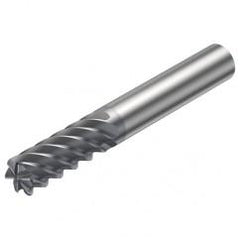 R215.26-10050DAC22H 1610 10mm 6 FL Solid Carbide End Mill - Corner Radius w/Cylindrical Shank - Apex Tool & Supply