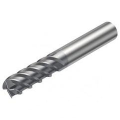 R215.H4-06050BAC03P 1620 6mm 4 FL Solid Carbide high feed End Mill w/Cylindrical Shank - Apex Tool & Supply