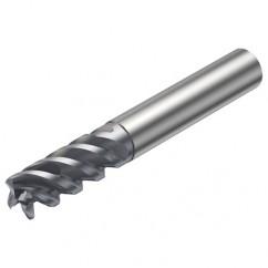 R216.24-20050ICC44P 1620 20mm-CoroMill Plura Solid CBD endmill with Corner Radius w/Cylindrical with Neck Shank - Apex Tool & Supply
