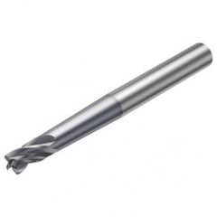 R216.24-12030CAP12G 1610 12mm 4 FL Solid Carbide End Mill - Corner Radius w/Cylindrical Shank - Apex Tool & Supply