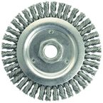 4-1/2 x M14 x 2.0 - .020 Wire Size - Stainless Roughneck Stringer Bead Weld Cleaning Brush - Apex Tool & Supply