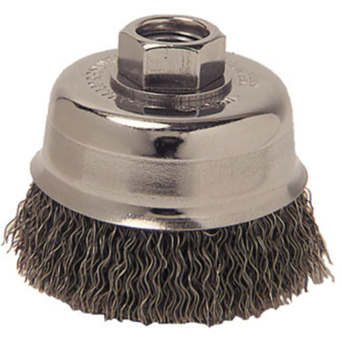 3″ Diameter-1/2″-13 Arbor Hole - Crimped Steel Wire Cup Wheel - Apex Tool & Supply
