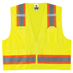 8248Z S/M Lime 2-Tone Surveyors Vest Type R Class 2 - Apex Tool & Supply
