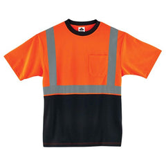 8289BK M Org/Black Front T-Shirt Type R Class 2 - Apex Tool & Supply