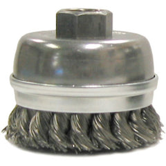 2-3/4″ Diameter - Banded Knot Steel Wire Cup Wheel - Apex Tool & Supply