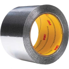 3M - 55m x 102mm x 4.6 mil Silver Aluminum Foil Tape - Apex Tool & Supply