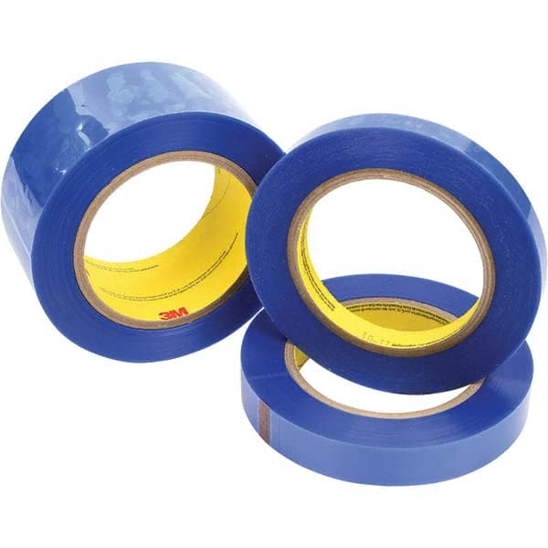 3M - 72 Yd x 1/2" Blue Polyester Film Tape - Apex Tool & Supply