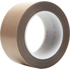 3M - 36 Yd x 3" Brown PTFE Film Tape - Apex Tool & Supply