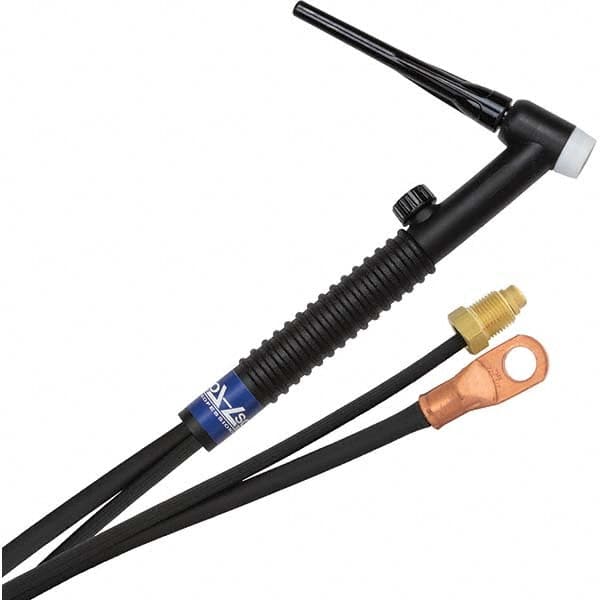 PRO-SOURCE - 150 Amp 25' Rubber Outfit 17FV Air Cooled TIG Welding Torch Kit - Apex Tool & Supply