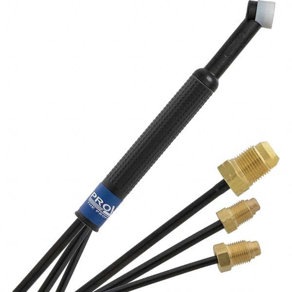 PRO-SOURCE - 180 Amp 12-1/2' Rubber Outfit 24W Water Cooled TIG Welding Torch Kit - Apex Tool & Supply