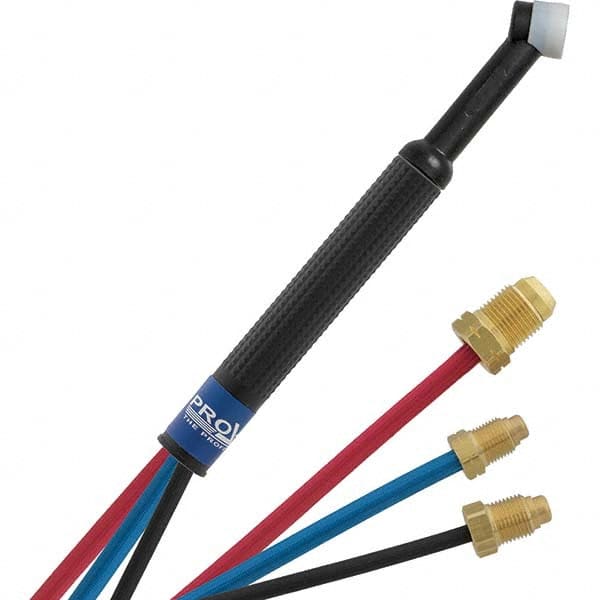PRO-SOURCE - 180 Amp 12-1/2' Rubber Outfit 24W Water Cooled TIG Welding Torch Kit - Apex Tool & Supply