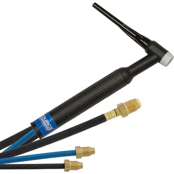 PRO-SOURCE - 350 Amp 25' Rubber Outfit 18F Water Cooled TIG Welding Torch Kit - Apex Tool & Supply